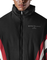 SWITCH LAYER™ 2Line TRACK | BLACK Puffer Jacket V.2 - Red