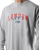 Vintage London Logo Long T-Shirt - Grey