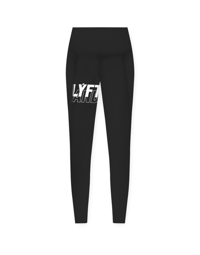 LÝFT × WIND AND SEA Logo Leggings - Black LÝFT × WIND AND SEA Logo Leggings - Black