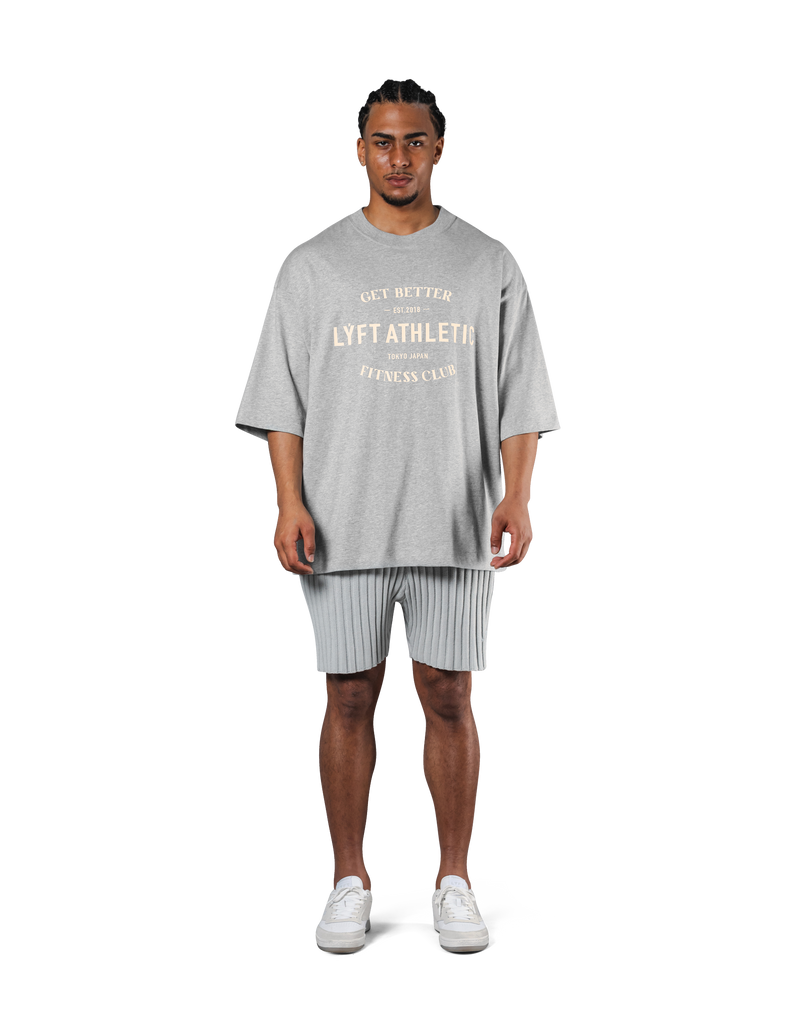 LÝFT Athletic Logo Extra Big T-Shirt - Grey
