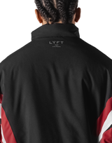 SWITCH LAYER™ 2Line TRACK | BLACK Puffer Jacket V.2 - Red