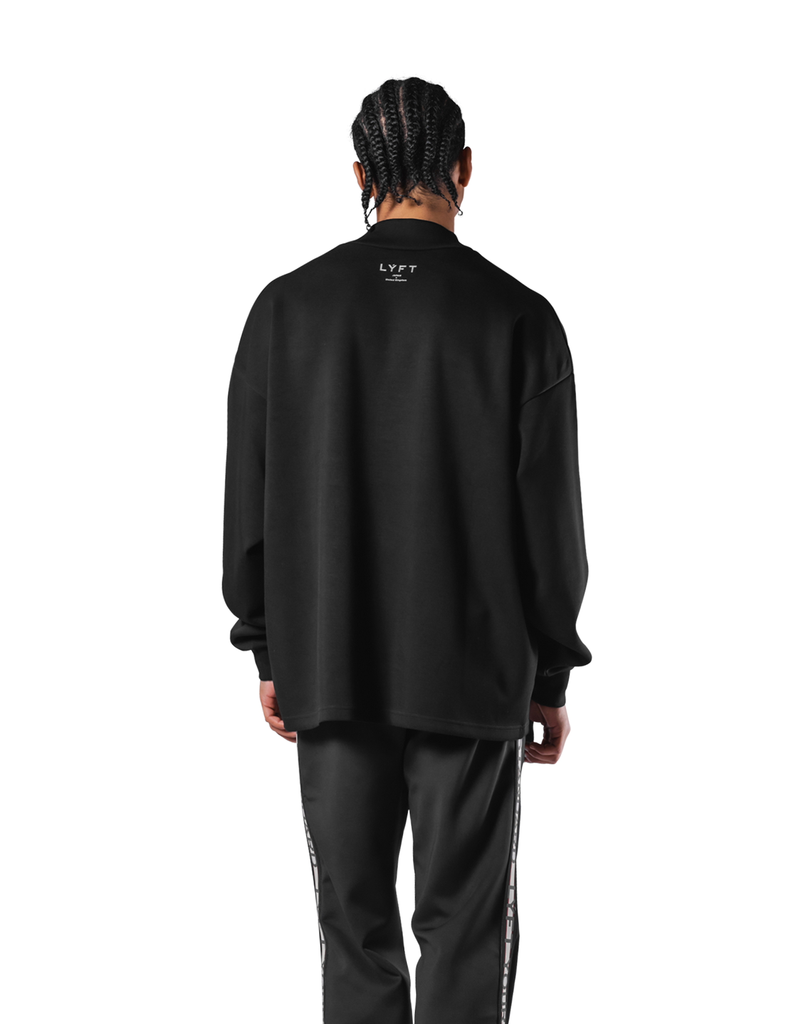 Oversize Mock Neck Pullover - Black – LÝFT Oversize Mock Neck Pullover - Black – LÝFT