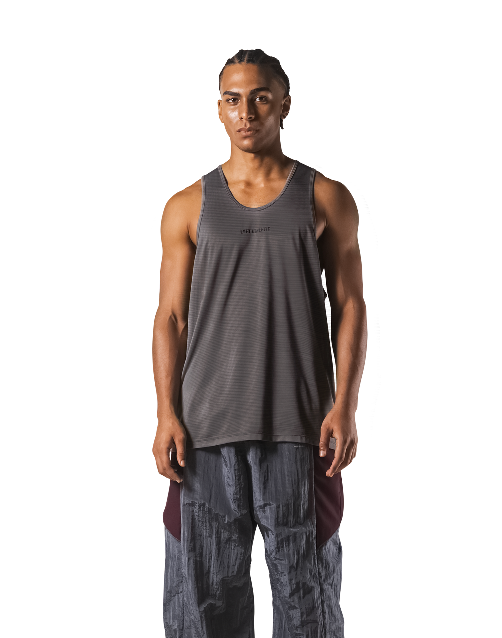 LYFT SAN DIEGO タンクトップ LÝFT Athletic Logo Stretch Tanktop - D.Grey