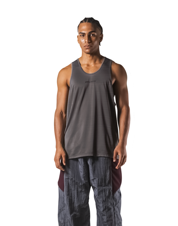 LÝFT Athletic Logo Stretch Tanktop - D.Grey
