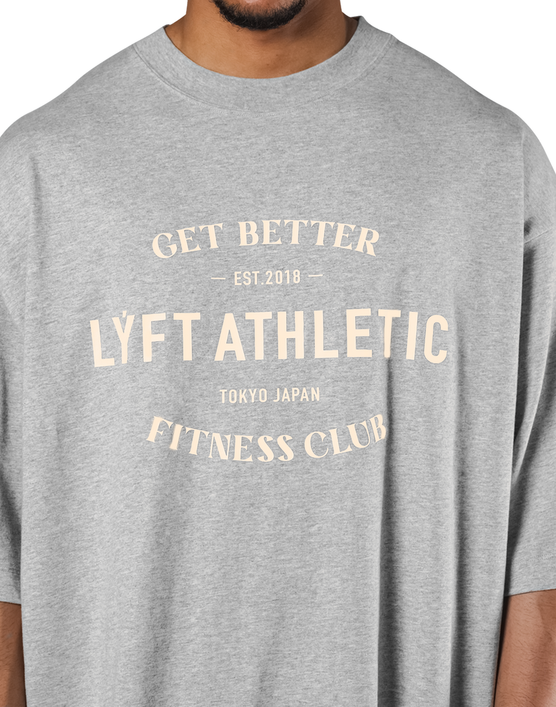 LÝFT Athletic Logo Extra Big T-Shirt - Grey