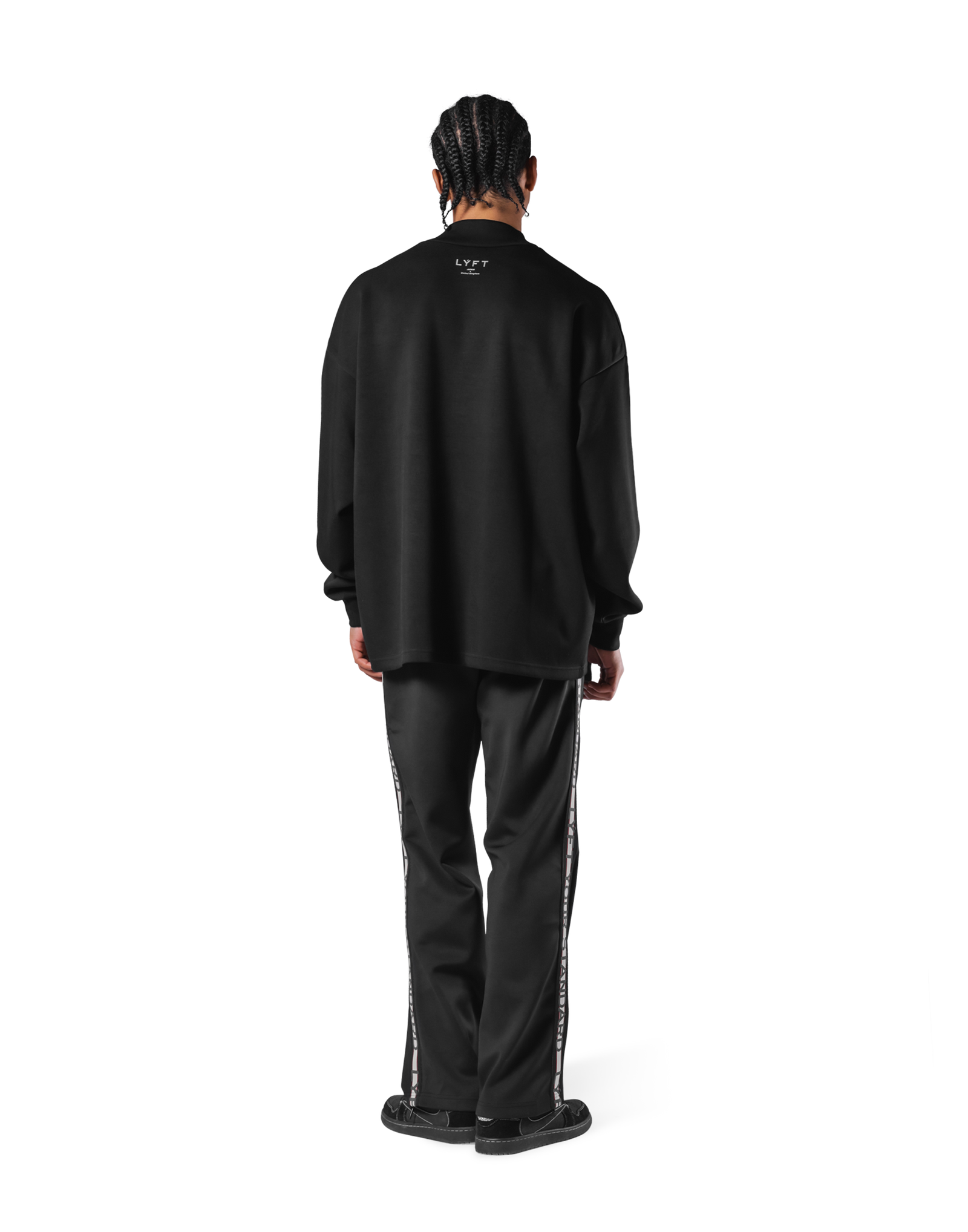 Oversize Mock Neck Pullover - Black – LÝFT Oversize Mock Neck Pullover - Black – LÝFT