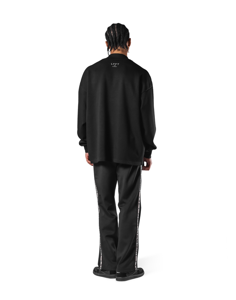 Oversize Mock Neck Pullover - Black – LÝFT Oversize Mock Neck Pullover - Black – LÝFT