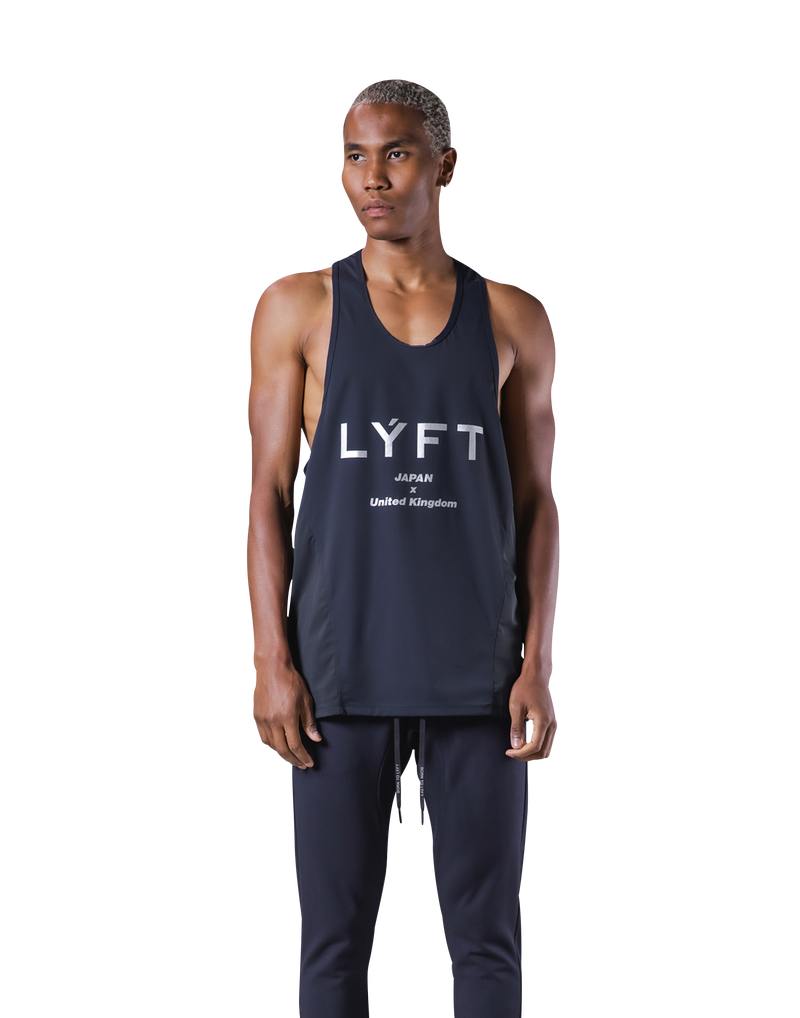 Mesh Pattern Training Tanktop - Navy