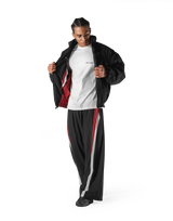 SWITCH LAYER™ 2Line TRACK | BLACK Puffer Jacket V.2 - Red