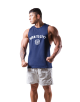 College Logo Drop Tanktop - Navy