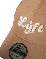 LÝFT × New Era 9Forty Old Logo - Beige