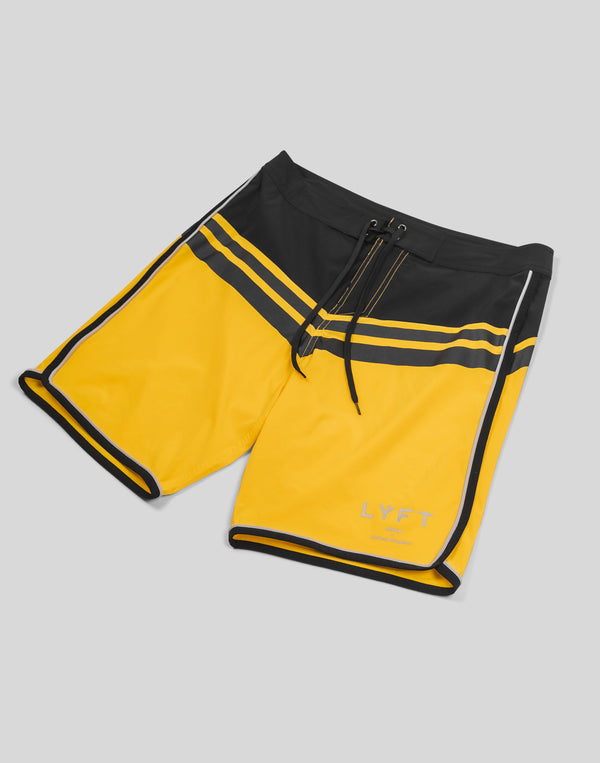 V Shaped Stage Shorts - Yellow