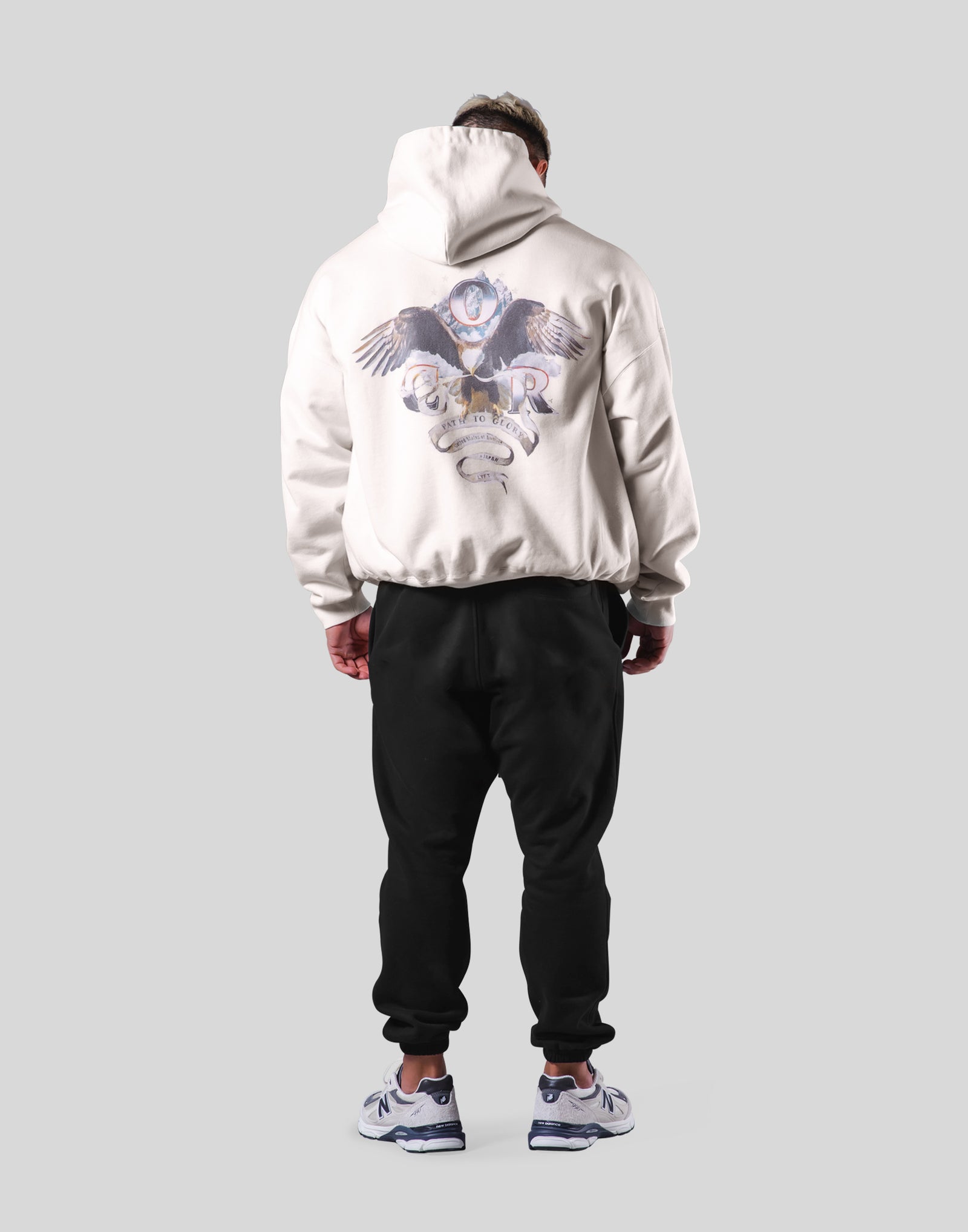 LÝFT × COR Limited Graphic Sweat Hoodie - Ivory