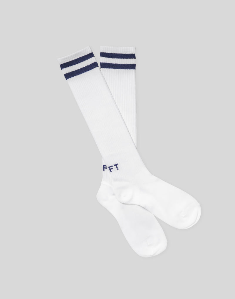 2Line Long Socks - Navy