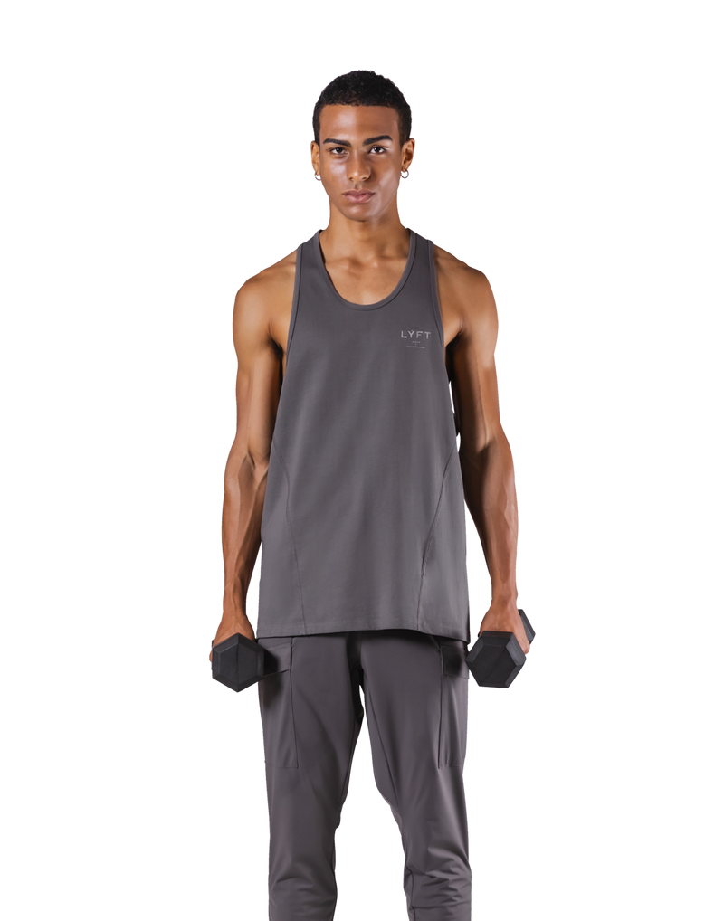 One Point Logo Training Tanktop - D.Grey