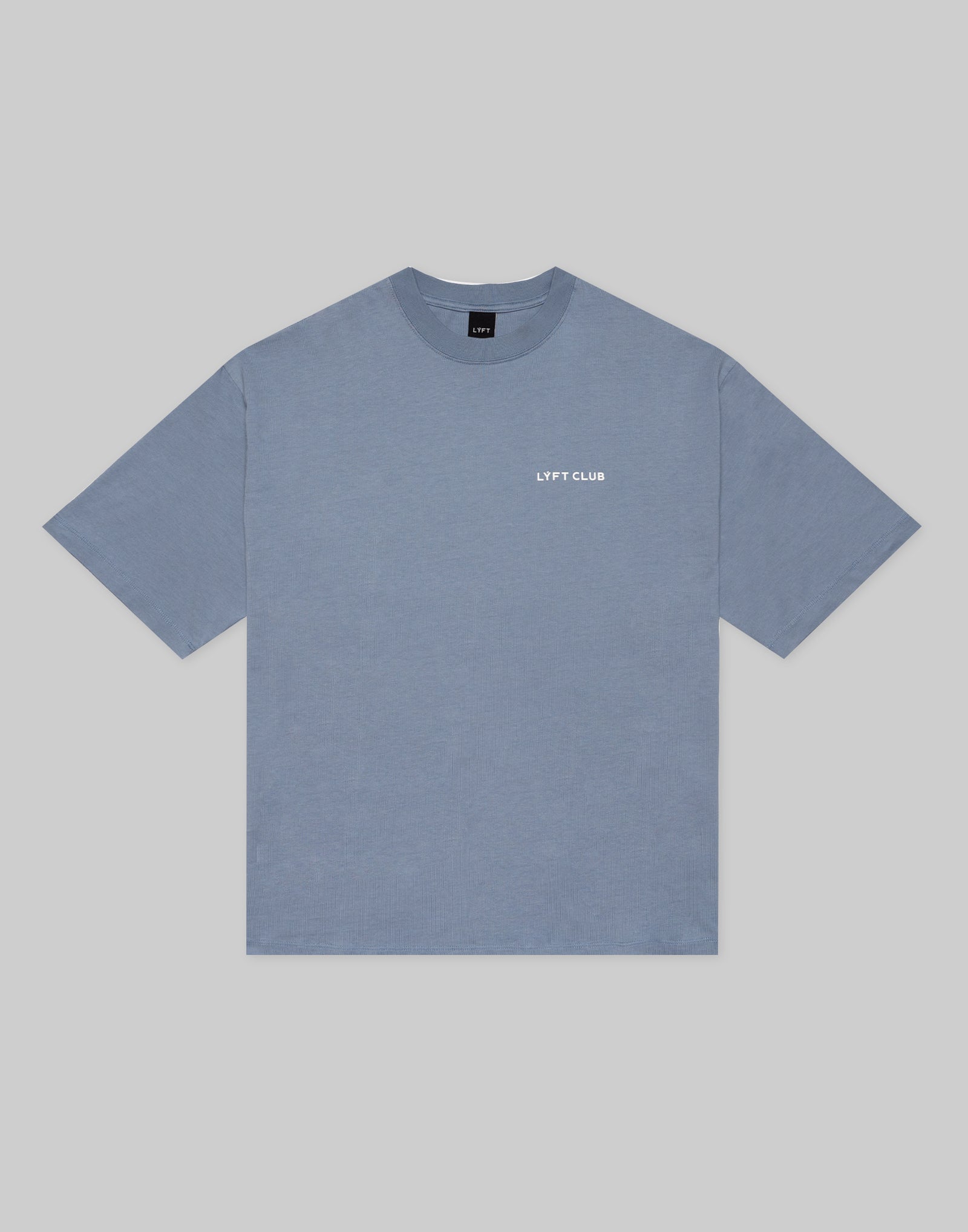 LÝFT CLUB Logo Big T-Shirt - L.Blue