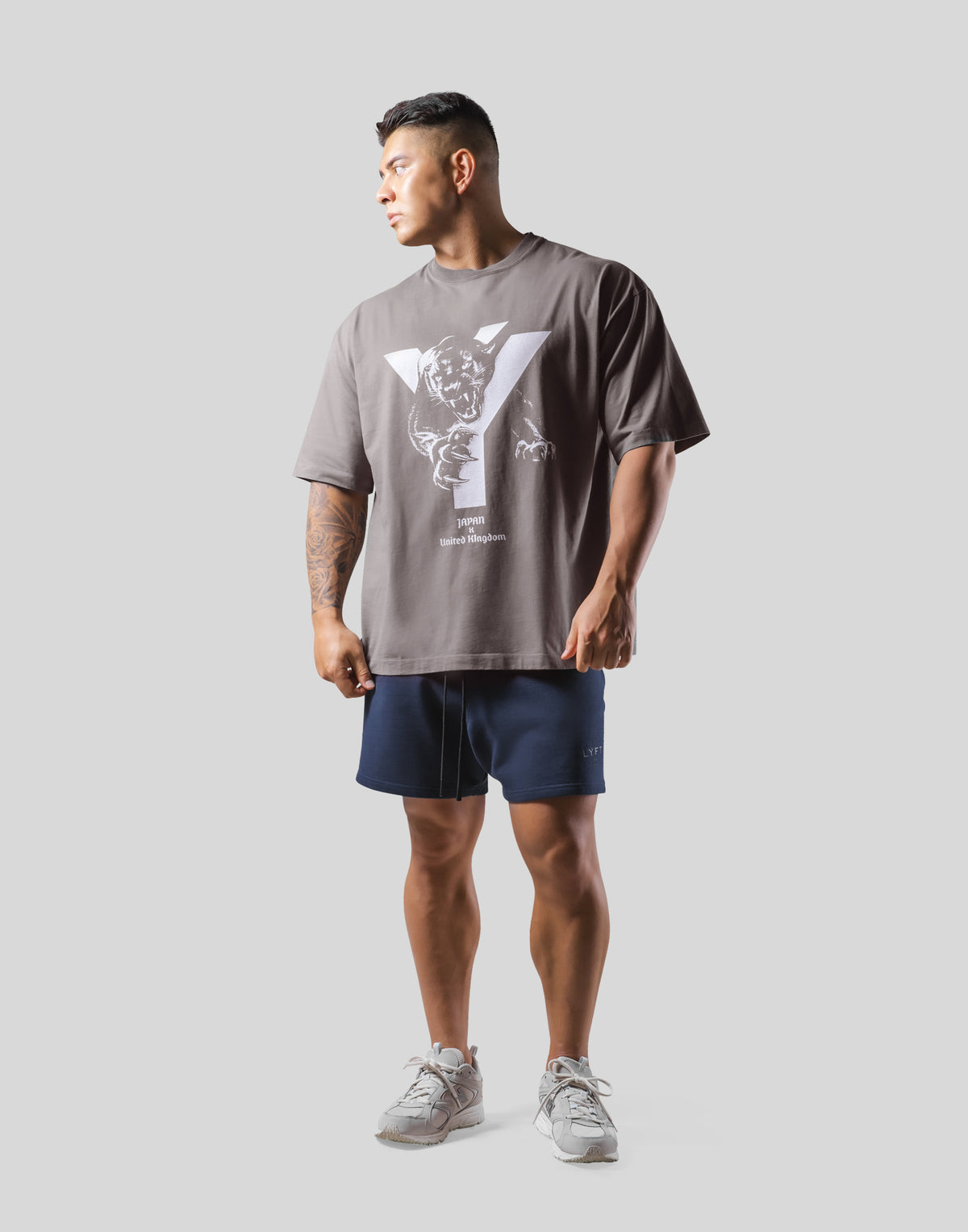Panther Y Big T-Shirt - D.Grey