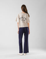 Fitness Club Ring Cropped T-Shirt - Ivory