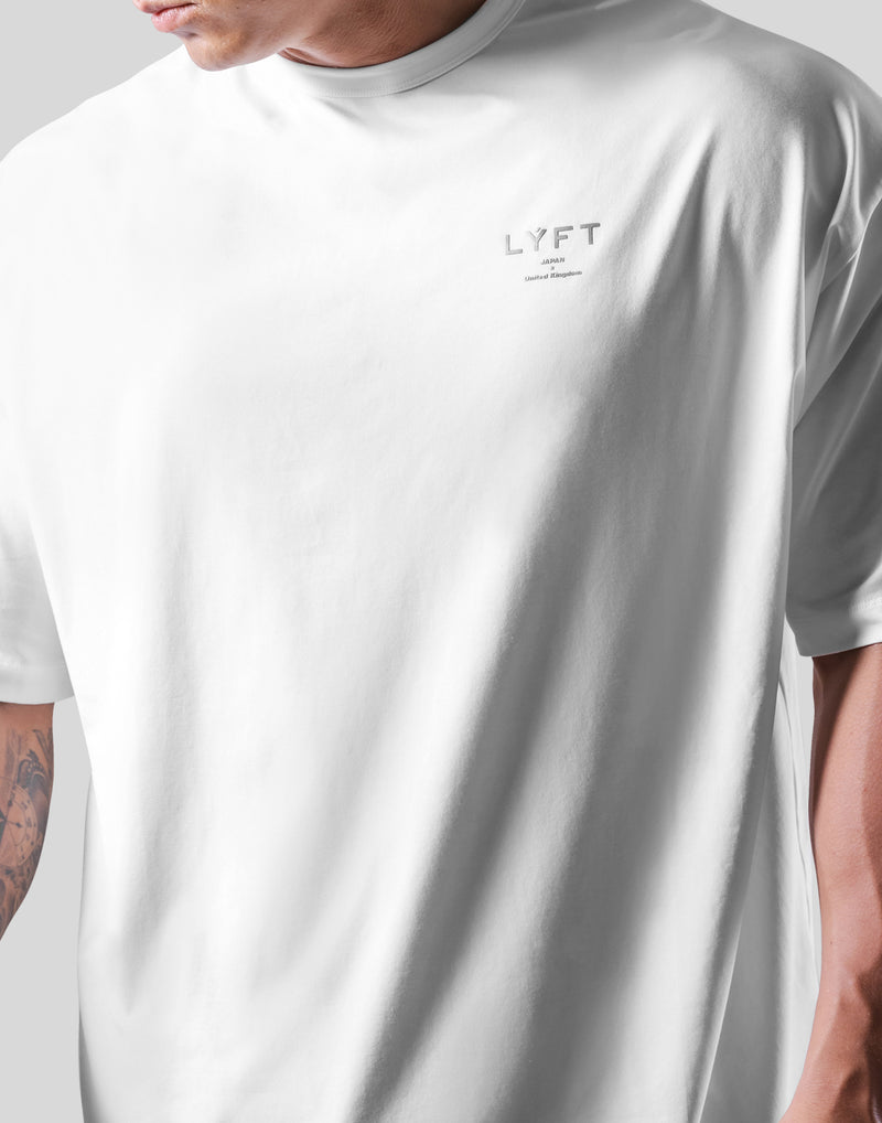 One Point Logo Stretch Big T-Shirt - White