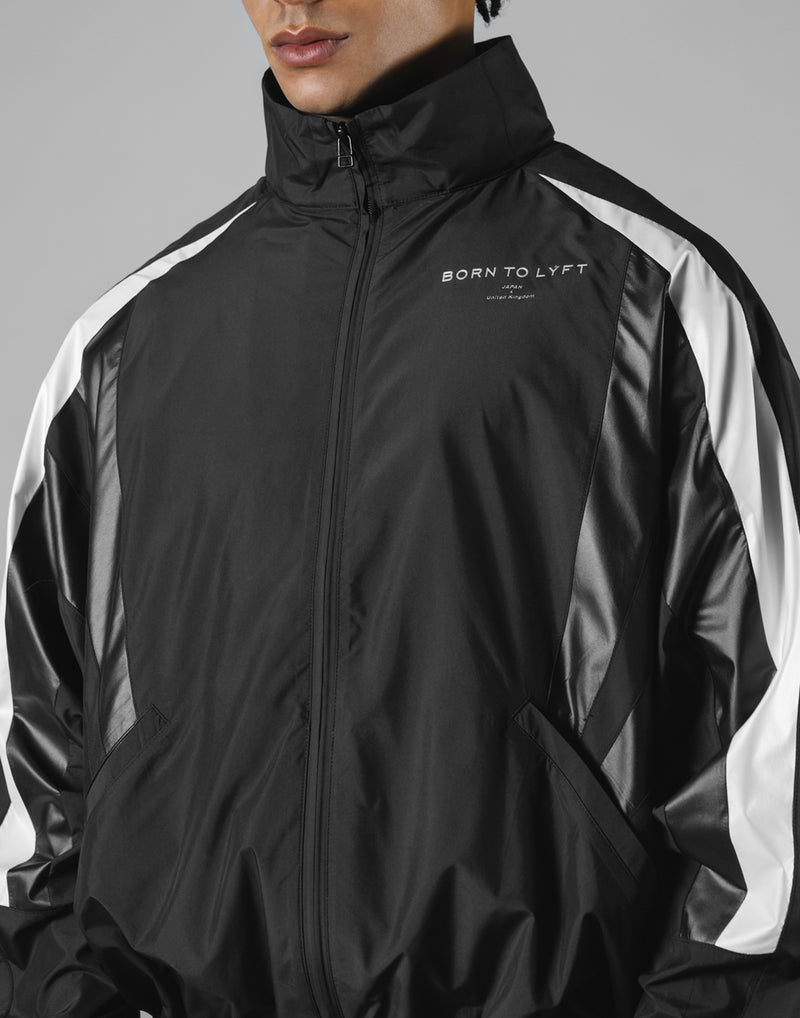 2Line Oversize Track Jacket V.3 - Black – LÝFT