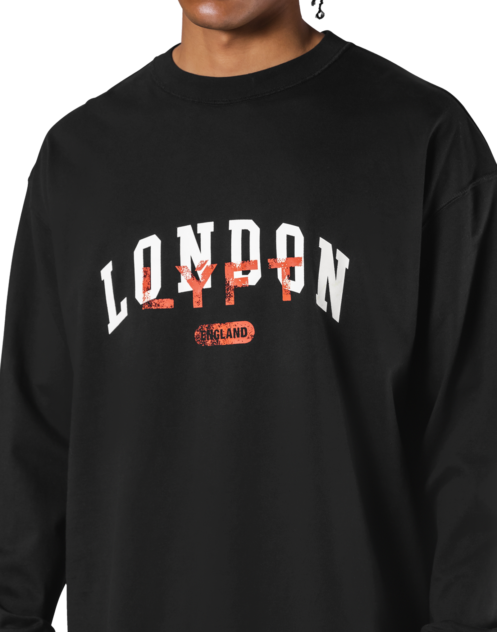 Vintage London Logo Long T-Shirt - Black – LÝFT