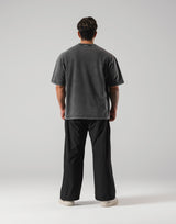 Eagle Graphic Vintage Big T-Shirt - Black
