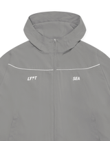 LÝFT × WIND AND SEA Piping Hooded Zip-Up Jacket - Grey