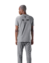 Back Mesh Stretch T-Shirt - Grey