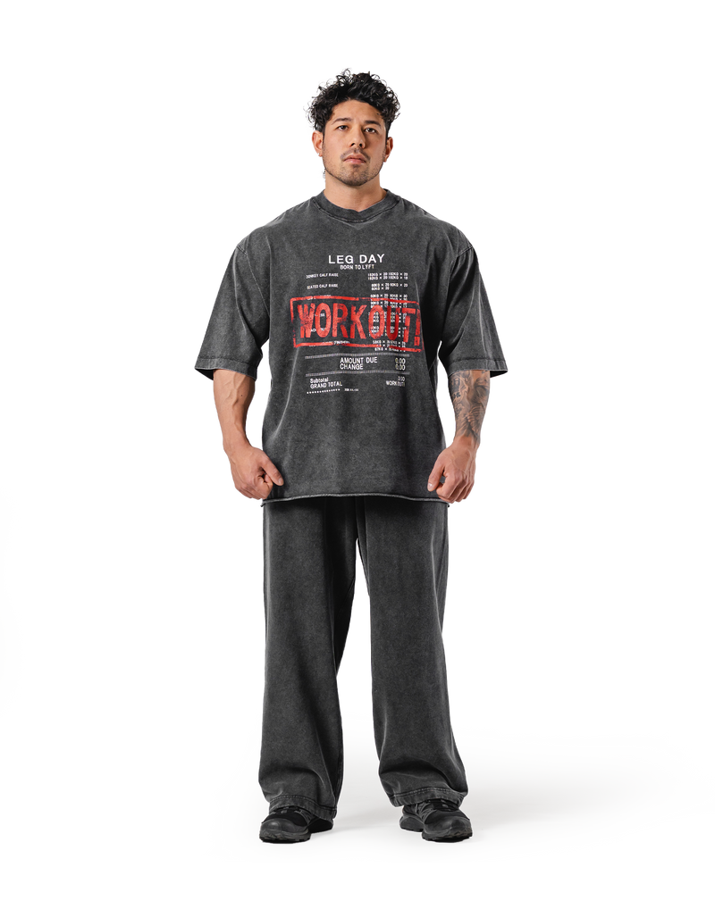 Leg Day Vintage Extra Big T-Shirt - Black – LÝFT