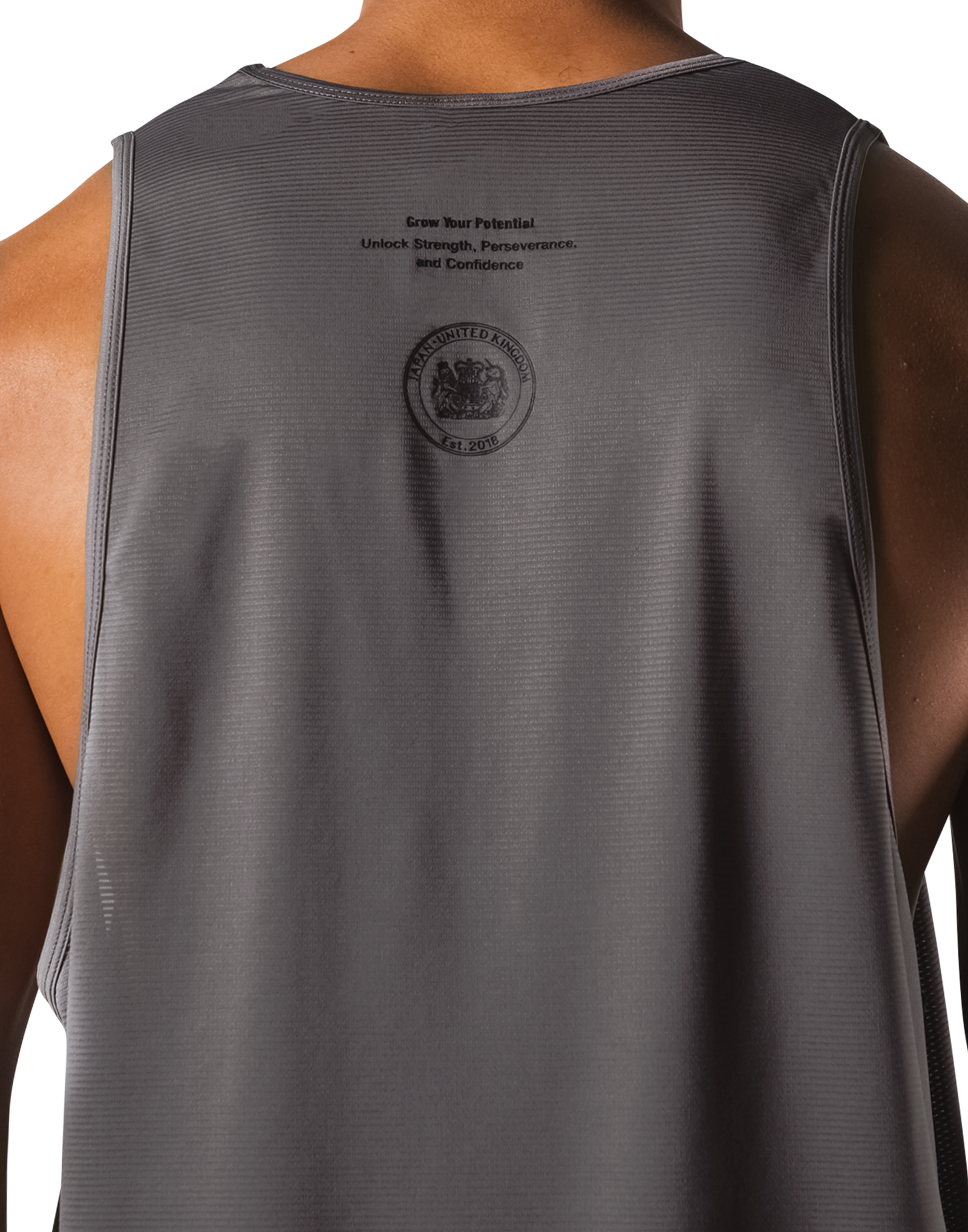 LÝFT Athletic Logo Stretch Tanktop - D.Grey