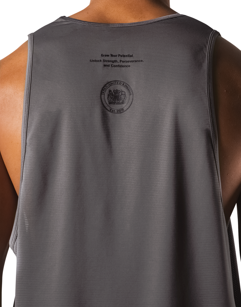 LÝFT Athletic Logo Stretch Tanktop - D.Grey