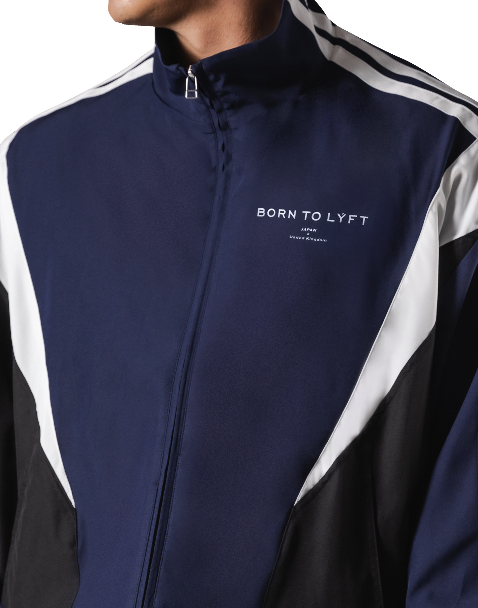 2Line Oversize Track Jacket - Navy – LÝFT 2Line Oversize Track Jacket - Navy – LÝFT