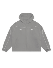 LÝFT × WIND AND SEA Piping Hooded Zip-Up Jacket - Grey