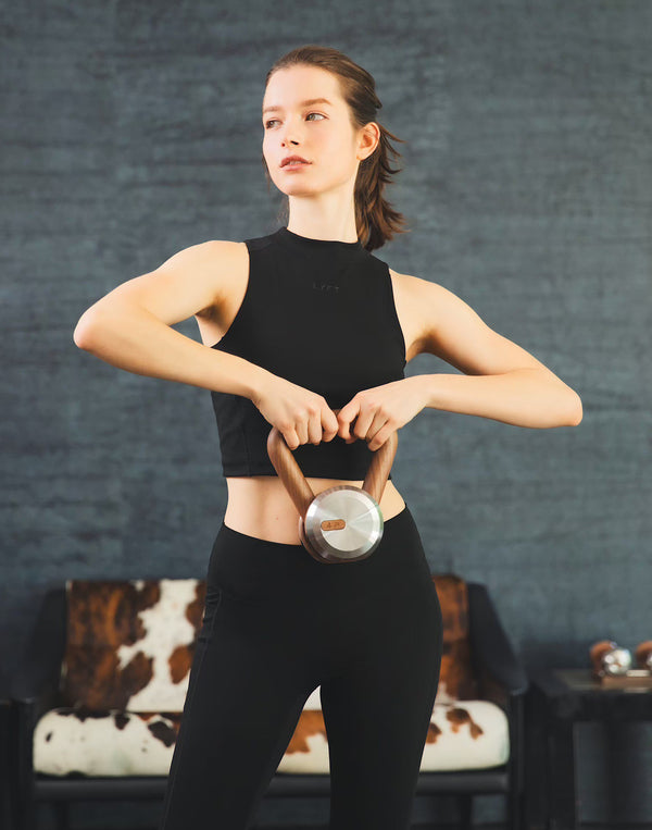 Cup In High Neck Tanktop - Black