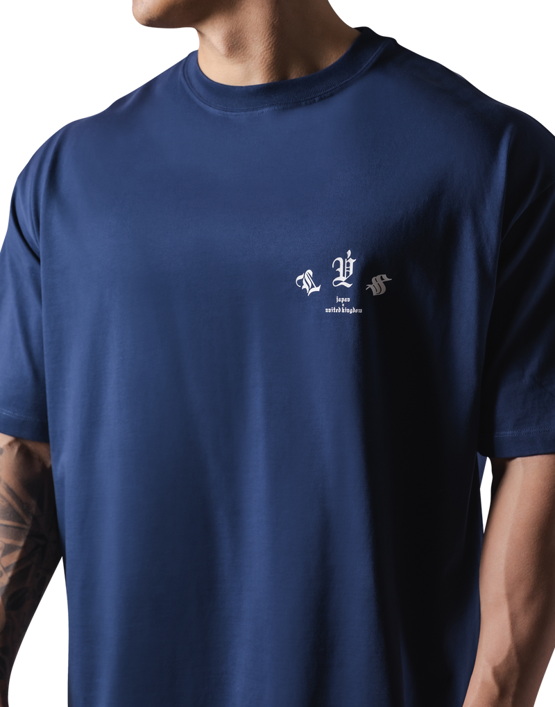 Old English Big T-Shirt - Navy