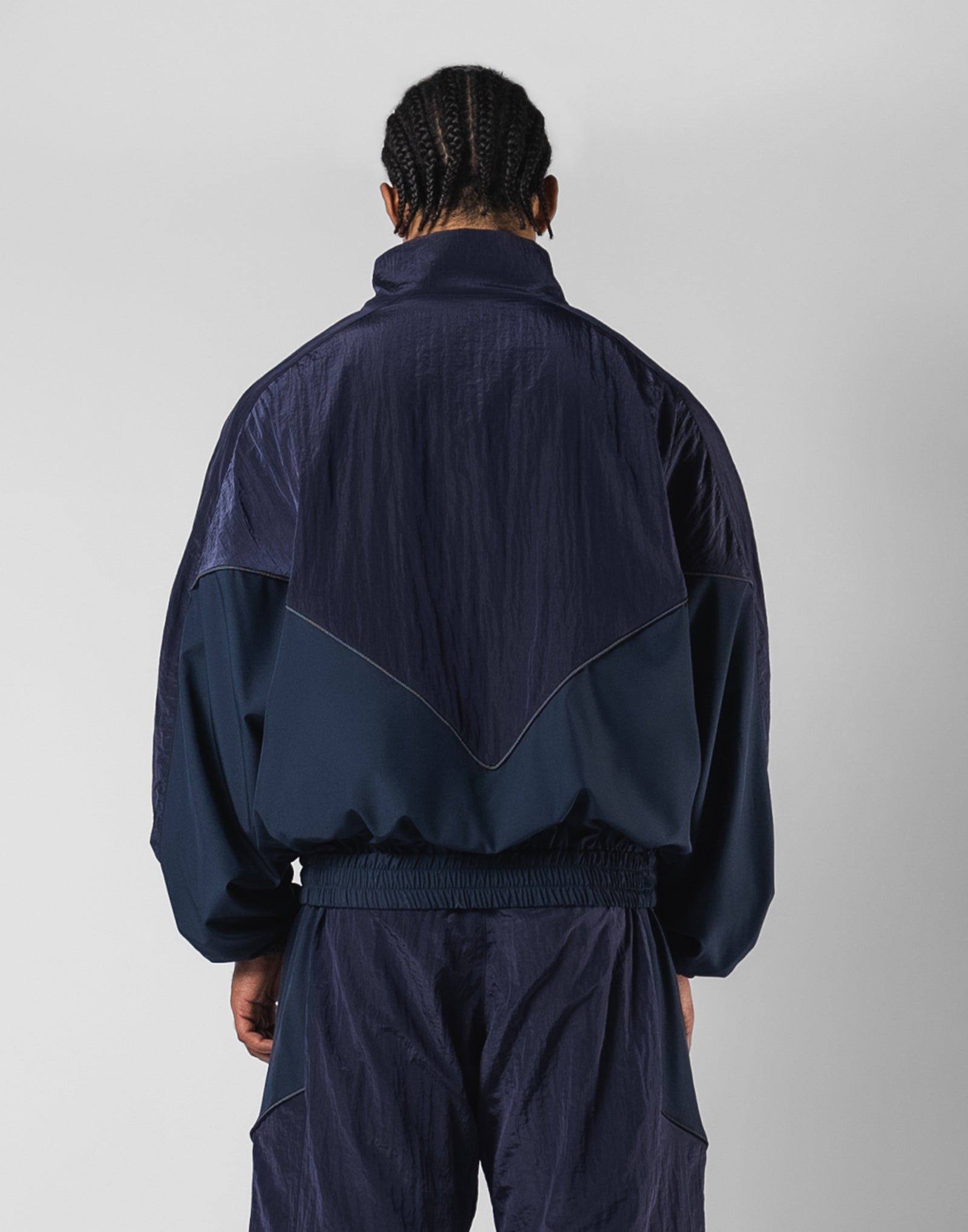 V-Form Oversize Track Jacket - Navy – LÝFT