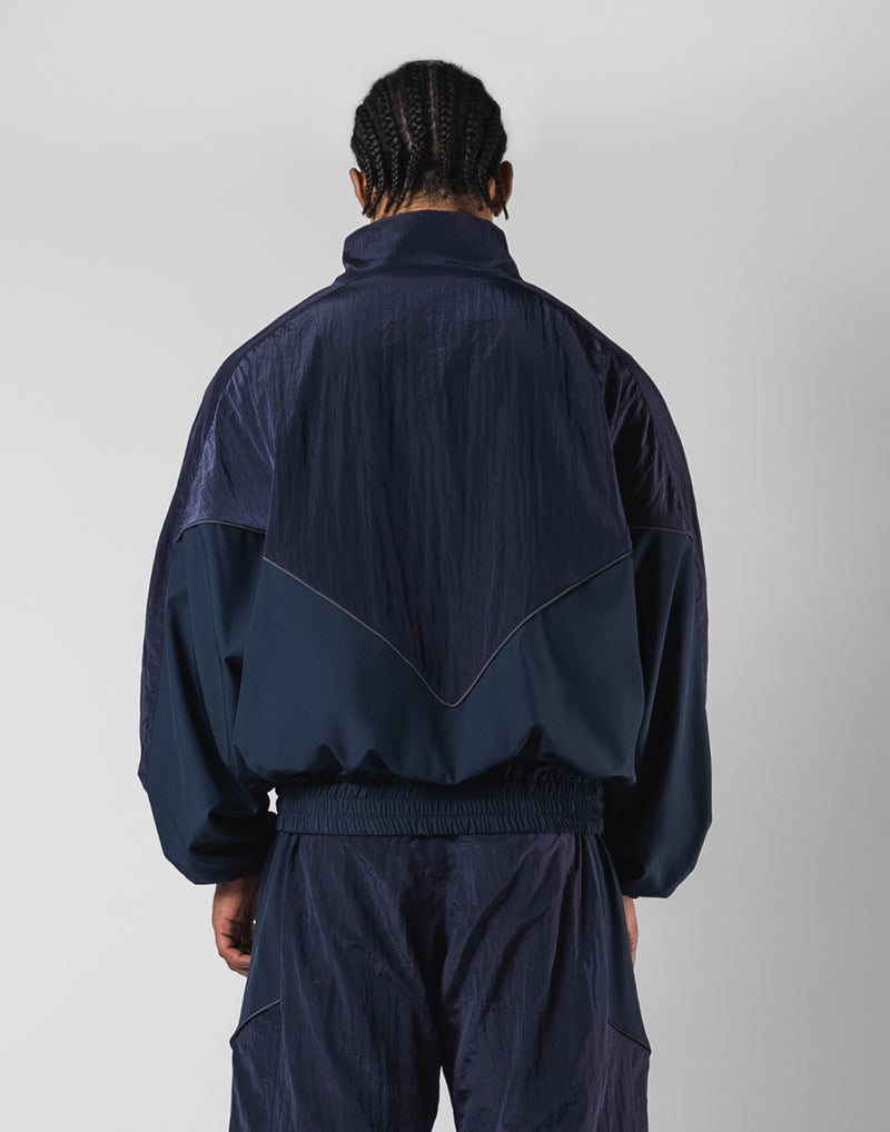 LÝFT V-FORM OVERSIZE TRACK JACKET V-Form Oversize Track Jacket - Navy – LÝFT