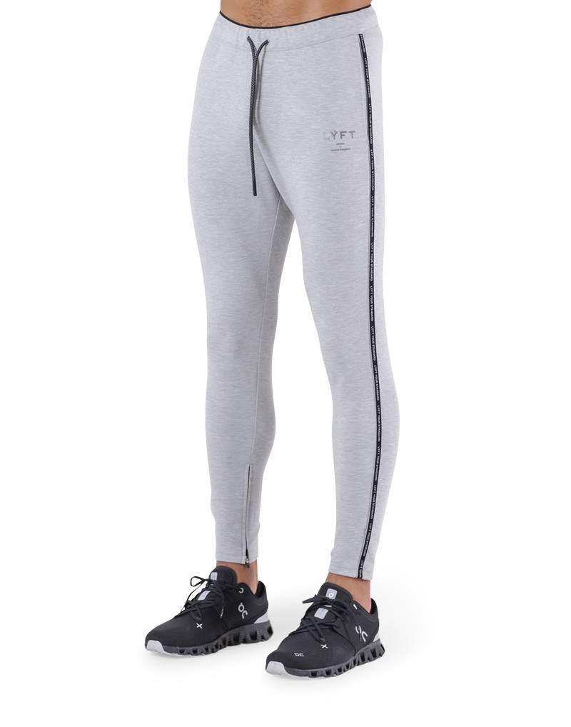 Logo Line Stretch Pants - Grey
