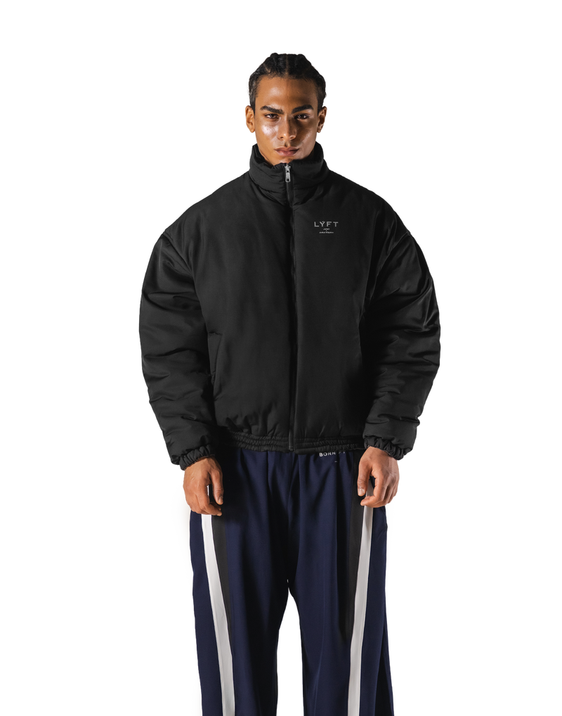 SWITCH LAYER™ 2Line TRACK | BLACK Puffer Jacket V.2 - Navy