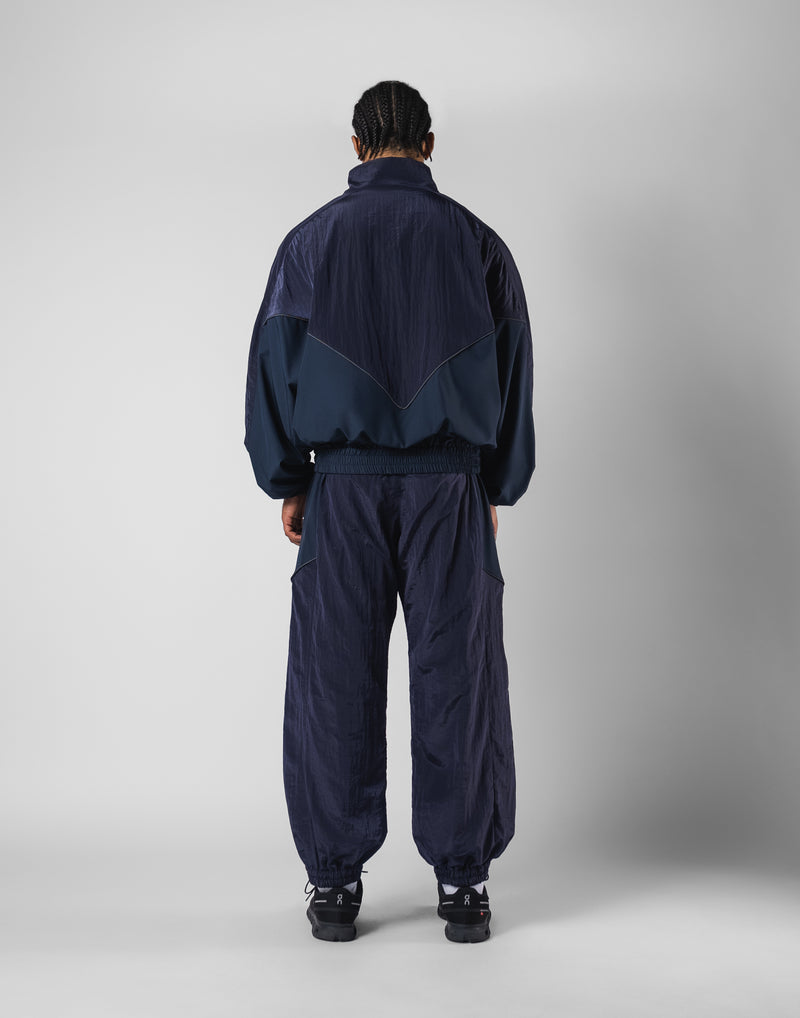 V-FORM OVERSIZE TRACKJACKET - D.GREY 上下L Black Oversized Track 
