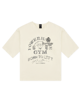 LÝFT × Power House Gym Vintage Extra Big T-Shirt - Ivory