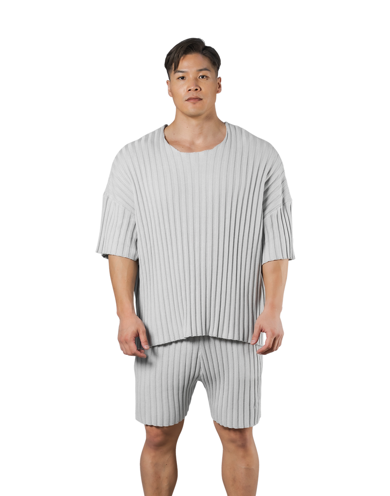 Oversize Knit T-Shirt - Ivory