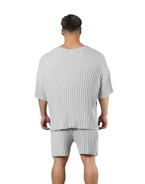 Oversize Knit T-Shirt - Ivory