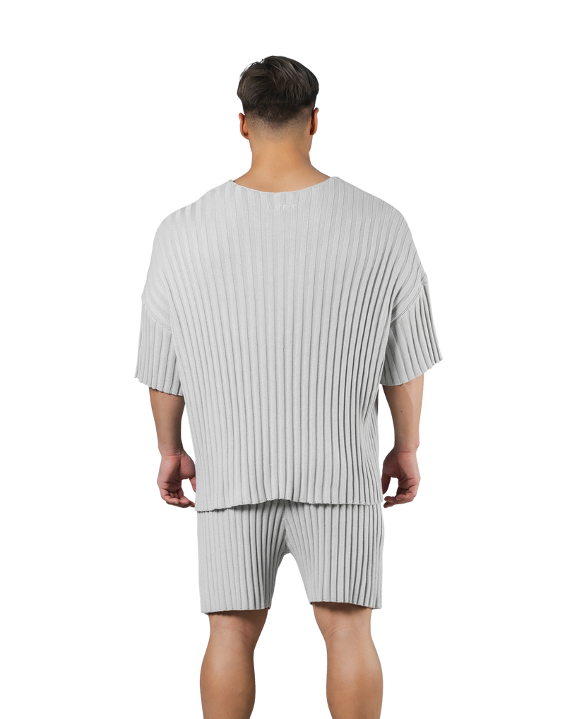 Oversize Knit T-Shirt - Ivory