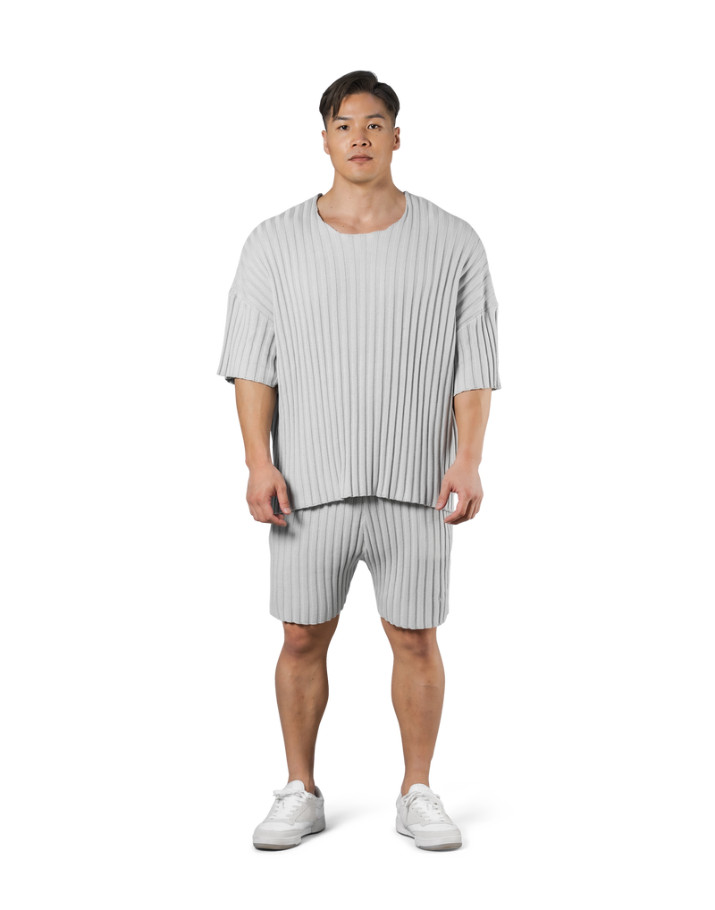 Oversize Knit T-Shirt - Ivory