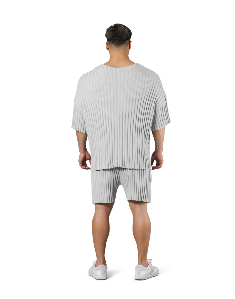 Oversize Knit T-Shirt - Ivory