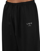 LÝFT Light Weight Wide Sweat Pants - Black