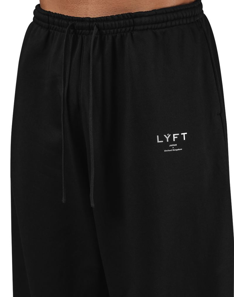 LÝFT Light Weight Wide Sweat Pants - Black