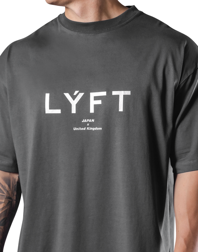 LÝFT Logo Big T-Shirt V.2 - D.Grey