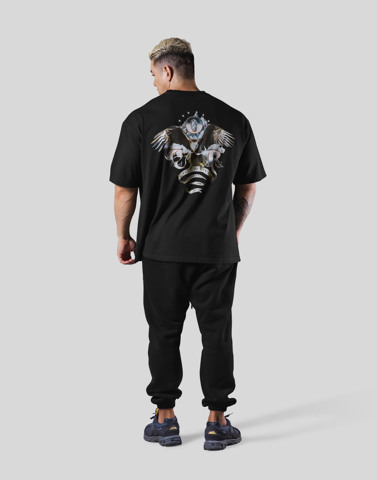 LÝFT × COR Limited Graphic Big T-Shirt - Black